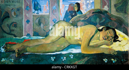 Paul Gauguin - Nevermore, O Tahiti Foto Stock