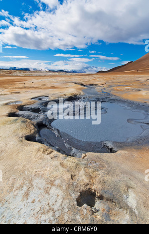 Namaskard area termale Hverarond vicino al Lago Myvatn Reykjahlid Nord Islanda EU Europe Foto Stock