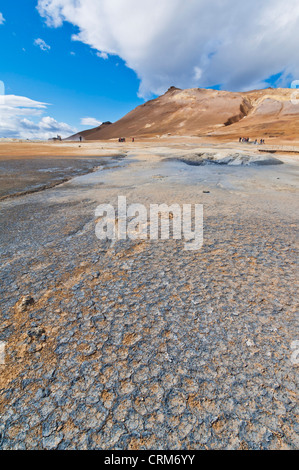 Namaskard area termale Hverarond vicino al Lago Myvatn Reykjahlid Nord Islanda EU Europe Foto Stock