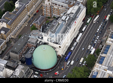 Vista aerea di Madame Tussauds e London Planetarium su Marylebone Street, London NW1 Foto Stock