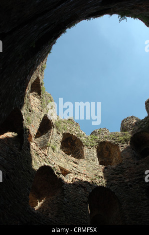 Interno del Cow Tower, Norwich, Norfolk Foto Stock