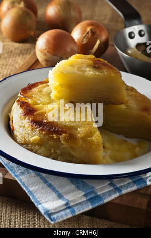 Welsh onion torta di patate e cipolle piatto Galles Food UK Foto Stock