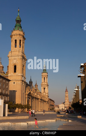 El Pilar Saragozza, Spagna Foto Stock