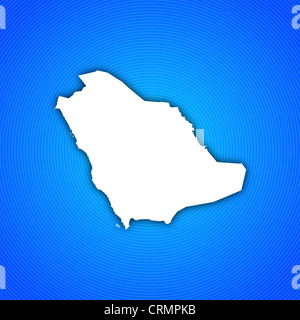 Mappa Politico di Arabia Saudita con le diverse province. Foto Stock