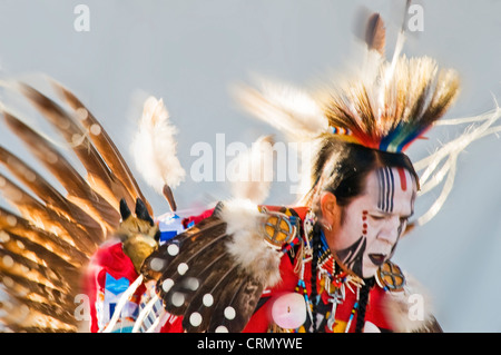 Native American Indian Ceremonial dance in Albuquerque NM Foto Stock