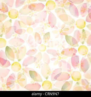 Acquarello dipinto a mano forma circolare degli elementi di design. Fatte da me. Foto Stock