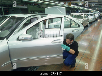 Produzione di classe e presso il principale impianto in Stuttgart-Sindelfingen Foto Stock