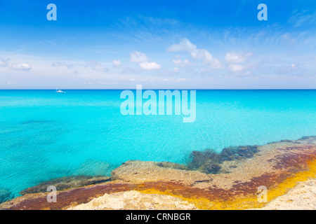 Es Calo de San Agusti in Formentera isole baleari Foto Stock