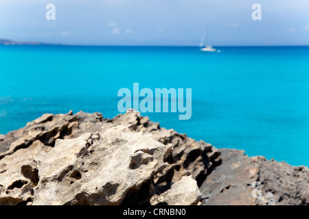 Es Calo de San Agusti in Formentera isole baleari Foto Stock