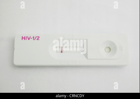 HIV test rapido Rapido test anticorpali sono intesi per aiutare la diagnosi di infezione da HIV. Foto Stock