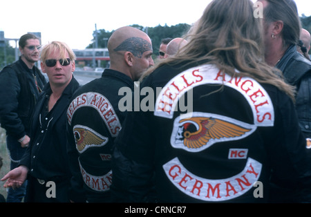 Hells Angels a Berlino Foto Stock