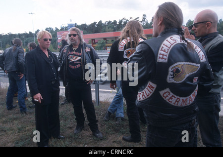 Hells Angels a Berlino Foto Stock