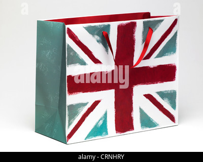 Un Union Jack flag borsa regalo Foto Stock