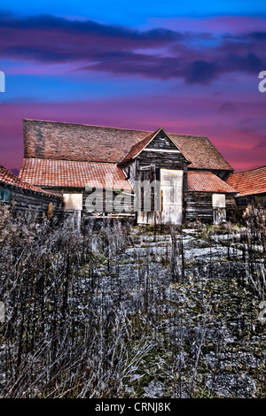 Il vecchio fienile in Essex REGNO UNITO Foto Stock