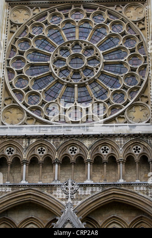 Abbazia di Westminster sculture. Londra. Inghilterra Foto Stock