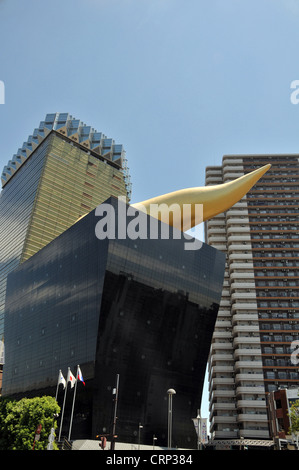 Asahi Breweries edificio ' la fiamma edificio" Asakusa Tokyo Japon Foto Stock