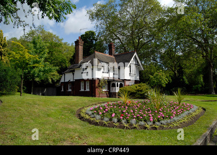 Lodge a Battersea Park Foto Stock