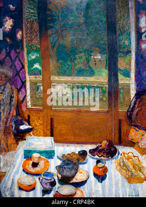 La sala da pranzo che si affaccia sul giardino (Sala Colazione) 1930 Pierre Bonnard 1867-1947 Francia - Francese Foto Stock