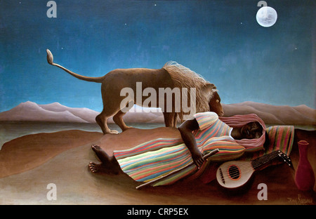 Sleeping Gypsy 1897 Henri Rousseau 1844-1910 Francia francese ( Le Douanier - il funzionario doganale ) Foto Stock