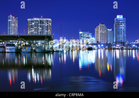 Skyline di San Pietroburgo, Florida Foto Stock