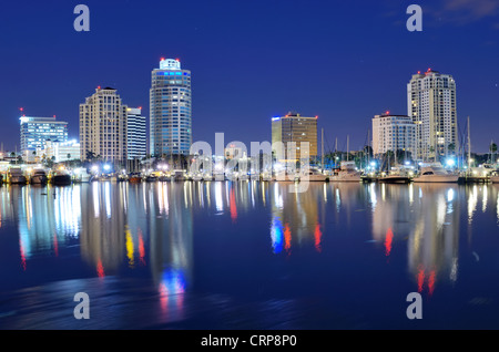 Skyline di San Pietroburgo, Florida Foto Stock