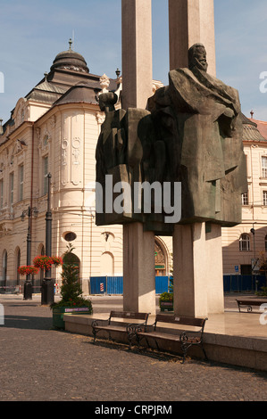 Elk189-1012v Slovacchia, Bratislava, street scultura Foto Stock