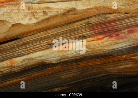 Weathered arenaria a Thompson's Bay, Ballito, Kwazulu Natal, Sud Africa Foto Stock