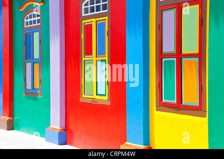 Il Sud Est asiatico, Singapore, Little India e colorati di Villa del patrimonio, la residenza di Tan Teng Niah Foto Stock