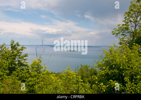 Affacciato sulla baia di Manitowaning da Manitoulin Island. Foto Stock