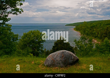 Affacciato sulla baia di Manitowaning da Manitoulin Island. Foto Stock