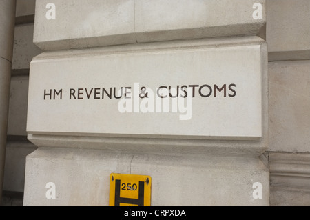 HM Revenue e dogane, 100 Parlamento Street, Londra SW1A 2BQ UK Foto Stock