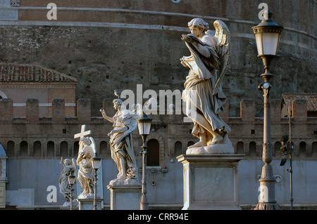 Europa Italia Lazio Roma Castel Sant' Angelo Angelo Foto Stock