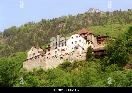 Il castello di Vaduz nel Principato del Liechtenstein Foto Stock