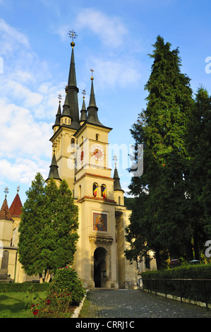 La chiesa di San Nicola in Brasov (Kronstadt), Transilvania (Siebenbuergen), Romania Foto Stock