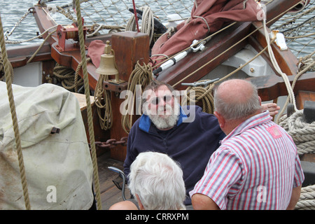 Skipper Kathleen e può Tall Ship Foto Stock