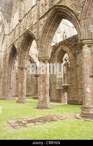 Tintern Abbey Wye Valley South Wales Foto Stock