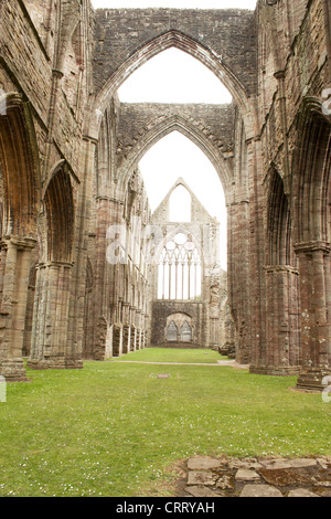 Tintern Abbey Wye Valley South Wales Foto Stock