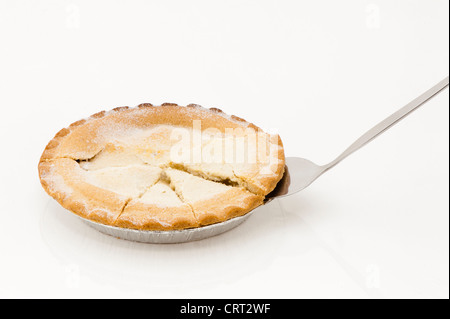 Torta di mele con irregolare, grafico a torta fette Foto Stock