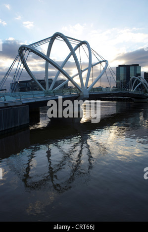 Ponte di gente di mare è la più recente attraversamento del fiume Yarra, collegando il Melbourne Convention Centre su Southwharf ai Docklands Foto Stock