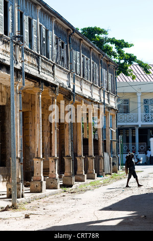 Architettura coloniale francese, Mahajanga, Madagascar Foto Stock