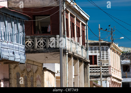 Architettura coloniale francese, Mahajanga, Madagascar Foto Stock