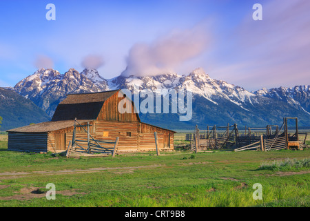 T.A Moulton Barn nel Parco Nazionale di Grand Teton Foto Stock