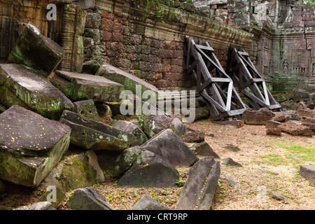 Ta Som, Tempio di Angkor, Sito Patrimonio Mondiale dell'UNESCO, Siem Reap, Cambogia, Asia Foto Stock