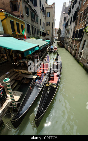Gondole Venezia Veneto Italia Europa Foto Stock