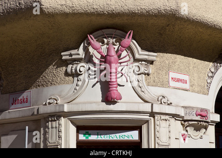 Dettagli architettonici, Brno, Repubblica Ceca Foto Stock