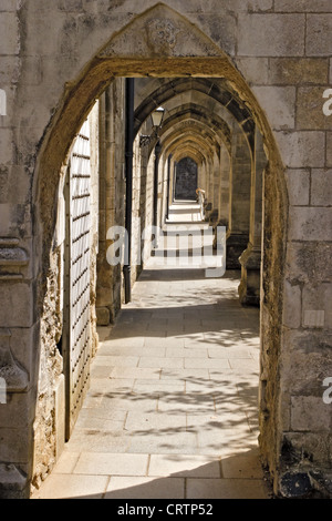 Regno Unito Winchester Il Chiostro della Cattedrale Foto Stock