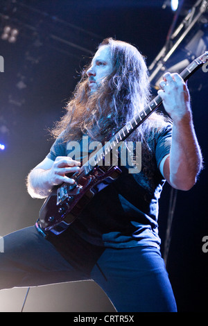 Il Dream Theater esegue presso la Sportarena, Ungheria 02.17.2012. Foto Stock