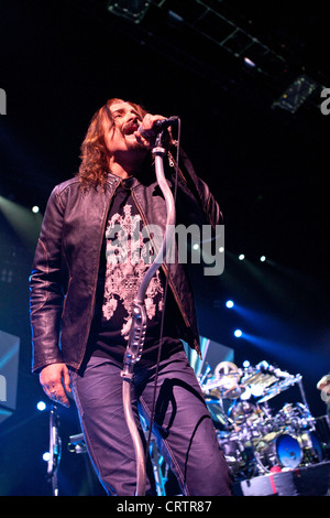 Il Dream Theater esegue presso la Sportarena, Ungheria 02.17.2012. Foto Stock