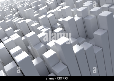 Abstract sfondo con 3d Box Foto Stock