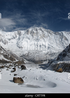 Khangsar Kang (Roc Noir), quota 7485 m Foto Stock